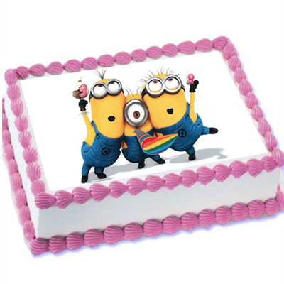 "Minions Cartoon  - 2kgs (Photo Cake) - Click here to View more details about this Product